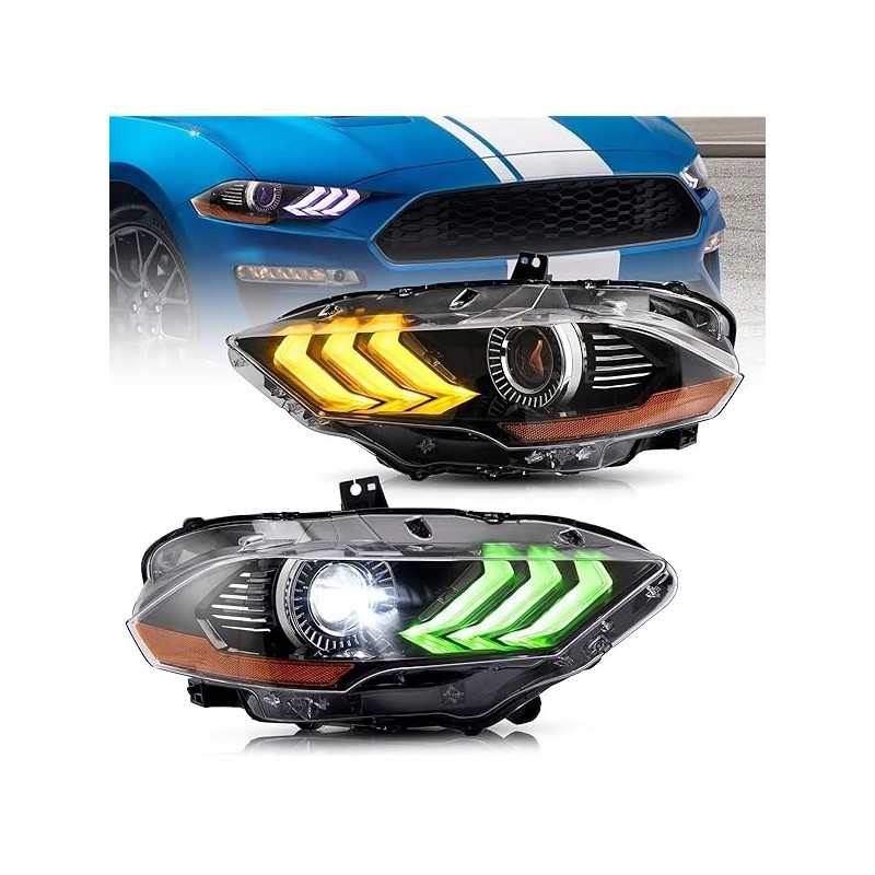 ford-mustang-2018-2023-lampa-lampy-przednie-rgb-led-vland-komplet