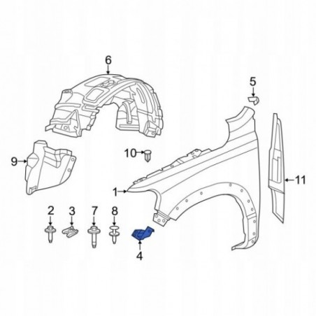 mocowanie-slizg-blotnika-prawy-blaszka-dodge-ram-1500-2019-2024