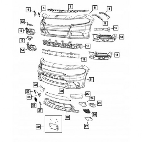 dodge-charger-2015-2023-slizg-mocowanie-lewe-zderzaka-przedniego