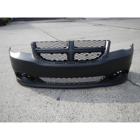 DODGE CARAVAN 2011- ZDERZAK ATRAPA CZARNA KOMPLET