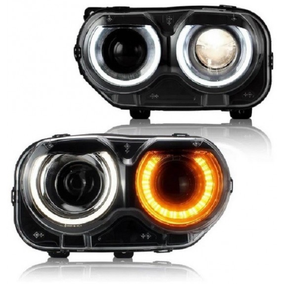 DODGE CHALLENGER 2015-2023 LAMPA XENON LED LEWY + PRAWY KOMPLETNE