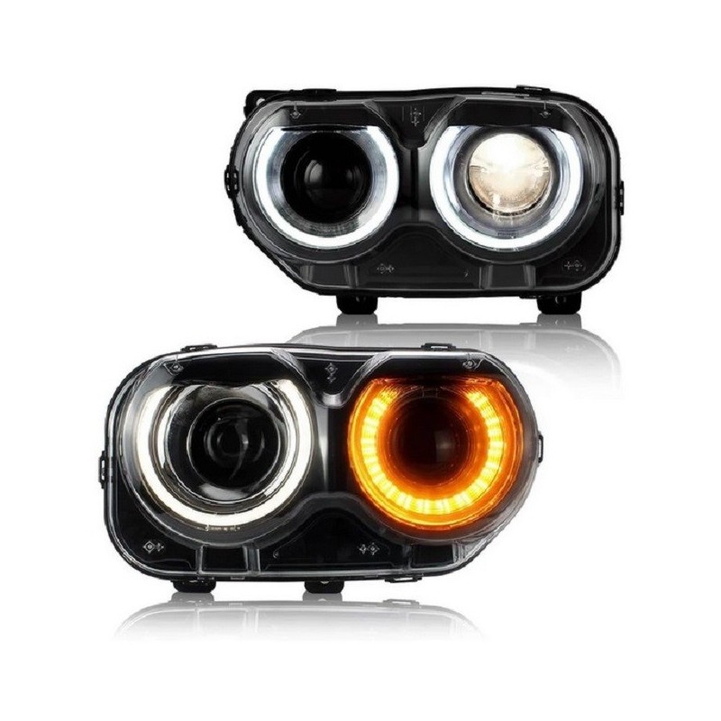 DODGE CHALLENGER 2015-2023 LAMPA XENON LED LEWY + PRAWY KOMPLETNE