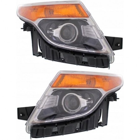 FORD EXPLORER 2011-2015 LAMPA PRAWA + LEWA PRZÓD SREBRNA WERSJA USA