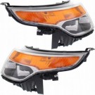 FORD EXPLORER 2011-2015 LAMPA PRAWA + LEWA PRZÓD SREBRNA WERSJA USA