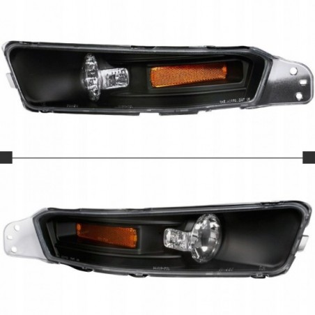 KIERUNKOWSKAZ MIGACZ 2SZT TUNING CZARNE FORD MUSTANG 2005-2009