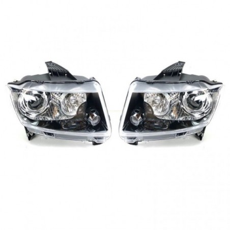 LAMPA PRAWA + LEWA EUROPA CZARNA TY JEEP GRAND CHEROKEE WK2 2011-2013