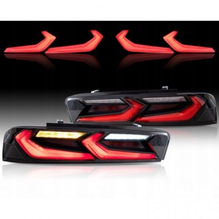 CHEVROLET CAMARO 2016-2018 LAMPA LAMPY TYŁ LED KOMPLET VLAND RED EUROPA