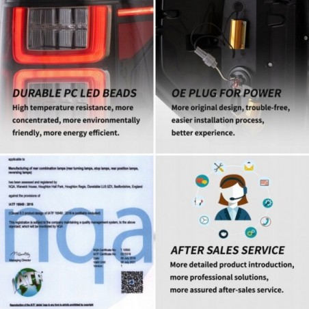 FORD F150 F-150 2009-2014 LAMPA LAMPY TYŁ LED VLAND LEWA + PRAWA DYMIONE