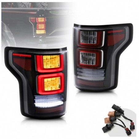 FORD F150 F-150 2015-2020 LAMPA LAMPY TYŁ LED VLAND L+R ŻÓŁTY KIERUNKOWSKAZ
