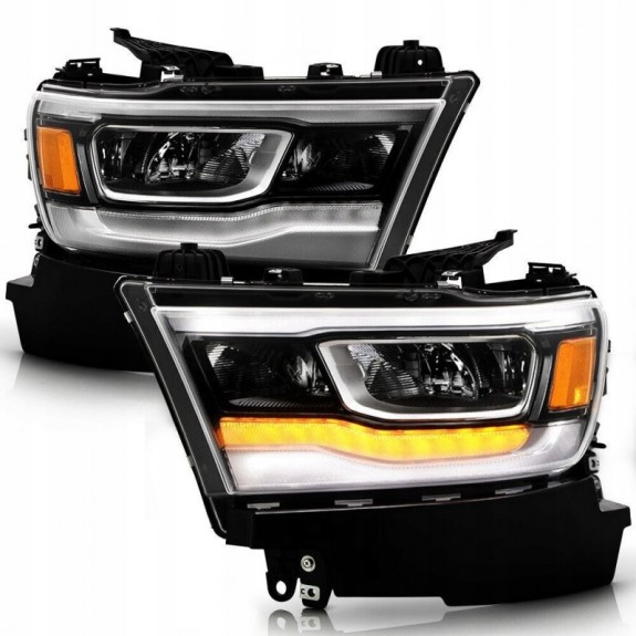 DODGE RAM 1500 2019-2024 LAMPA FULL LED KOMPLET PRAWA + LEWA JASNA NOWA