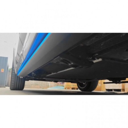 PRÓG PROGI STOPNIE ELEKTRYCZNIE WYSUWANE LED + LED LOGO RAM DODGE RAM 2011-