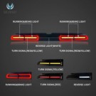 DODGE CHALLENGER 2008-2014 LAMPA LAMPY TYŁ BLENDA DYMIONA EUROPA LED VLAND