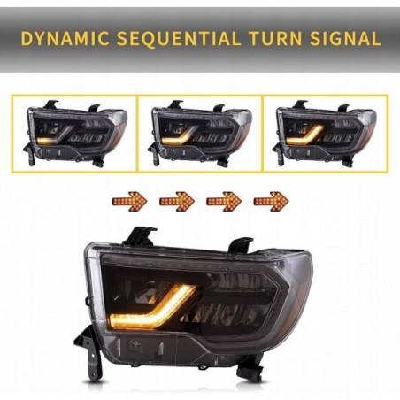 TOYOTA TUNDRA 2007-2013 LAMPA LAMPY KPL LED VLAND