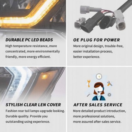 TOYOTA TUNDRA 2007-2013 LAMPA LAMPY KPL LED VLAND