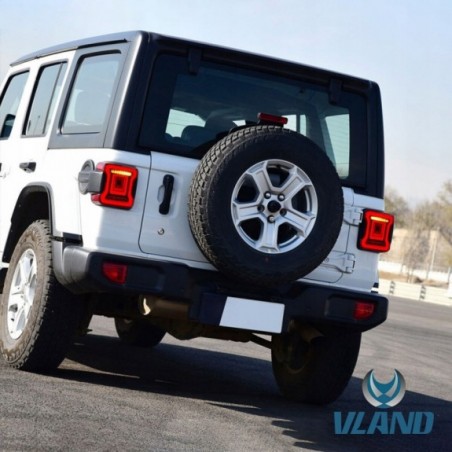 LAMPA LAMPY CZERWONE EUROPA KOMPLET LED VLAND JEEP WRANGLER JL 2018-2023