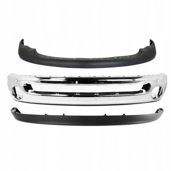 DODGE RAM 2002-05 ZDERZAK CHROM + SPOILERY KOMPLET
