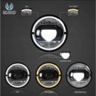 LAMPA LAMPY PRZEDNIE 7'' LED VLAND LEWA + PRAWA JEEP WRANGLER JK 2007-2017