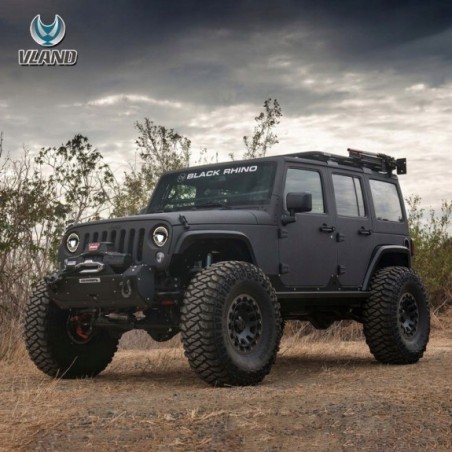 LAMPA LAMPY PRZEDNIE 7'' LED VLAND LEWA + PRAWA JEEP WRANGLER JK 2007-2017