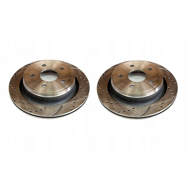 DODGE RAM 1500 DURANGO ASPEN 2002-18 TARCZA TARCZE NAWIERCANE TYLNE KOMPLET