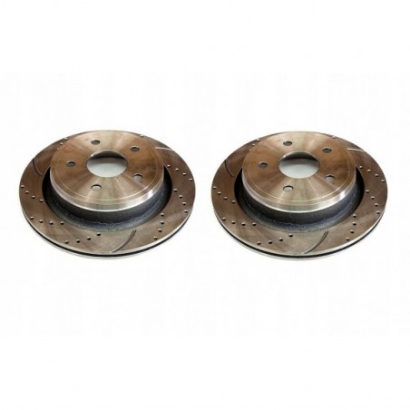 DODGE RAM 1500 DURANGO ASPEN 2002-18 TARCZA TARCZE NAWIERCANE TYLNE KOMPLET