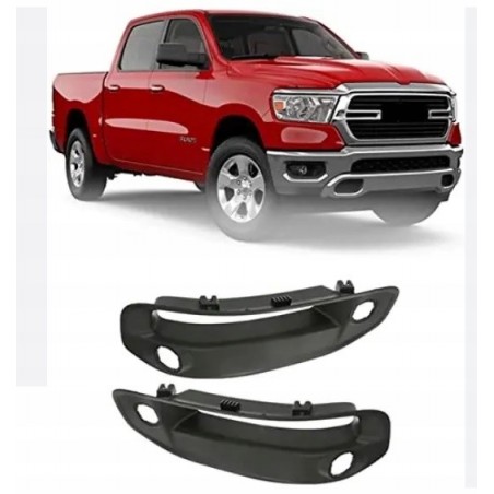 DODGE RAM DT 2019-2014 RAMKA ATRAPA HALOGENU HALOGENÓW LED PDC KOMPLET