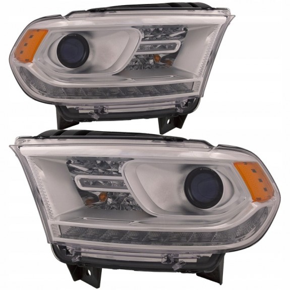 DODGE DURANGO 2014-2015 LAMPA PRAWA + LEWA LED LIFT JASNA EAGLE EYES