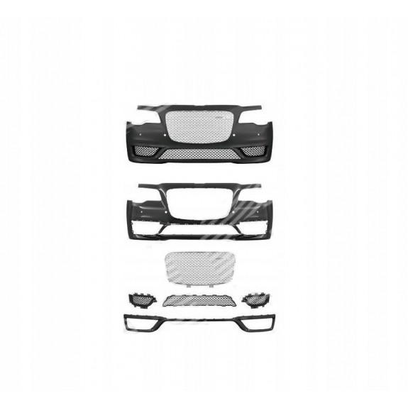ZDERZAK KPL ATRAPA CHROM PDC CHRYSLER 300C SRT 15-