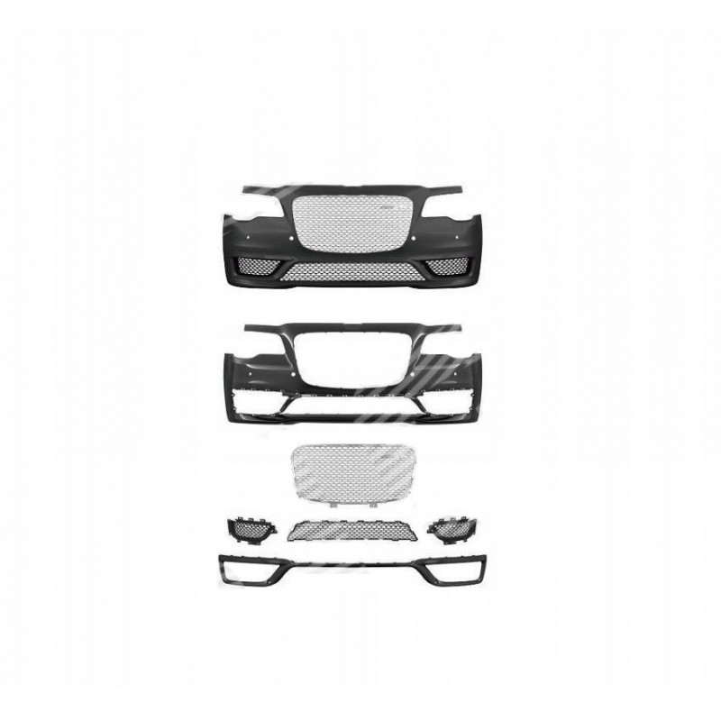 ZDERZAK KPL ATRAPA CHROM PDC CHRYSLER 300C SRT 15-
