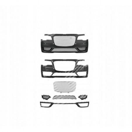 ZDERZAK KPL ATRAPA CHROM PDC CHRYSLER 300C SRT 15-