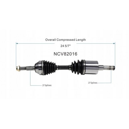 PÓŁOŚ PRZEGUB LEWA PRZEDNIA GSP 82016 JEEP CHEROKEE LIBERTY KJ 3.7 2001-06