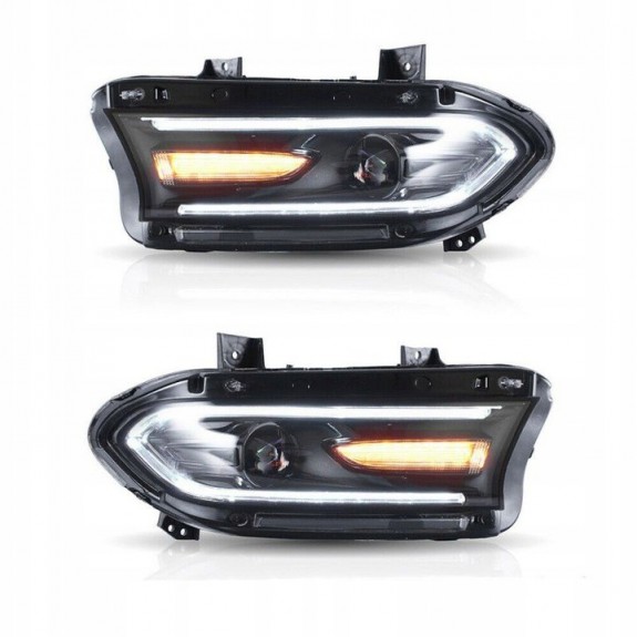 DODGE CHARGER 2015-2023 LAMPA XENON LEWA + PRAWA KOMPLETNA