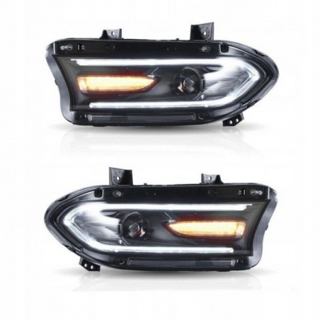 DODGE CHARGER 2015-2023 LAMPA XENON LEWA + PRAWA KOMPLETNA