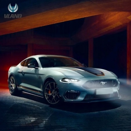 FORD MUSTANG 2018-2023 LAMPA LED LEWA + PRAWA VLAND KOMPLET EU BIAŁY OBRYS
