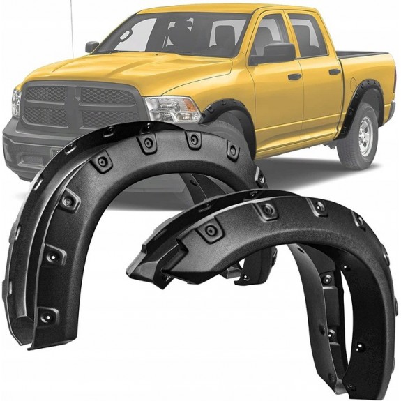 DODGE RAM 1500 2011-2018 LISTWA NAKŁADKI POSZERZENIE BŁOTNIKA Z NITAMI KPL