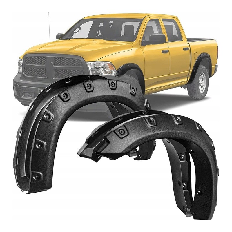 DODGE RAM 1500 2011-2018 LISTWA NAKŁADKI POSZERZENIE BŁOTNIKA Z NITAMI KPL