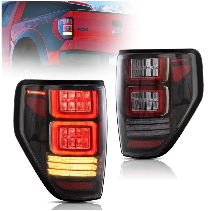 FORD F150 F-150 2009-2014 LAMPA LAMPY TYŁ L + R LED VLAND KOMPLET CZYSTE