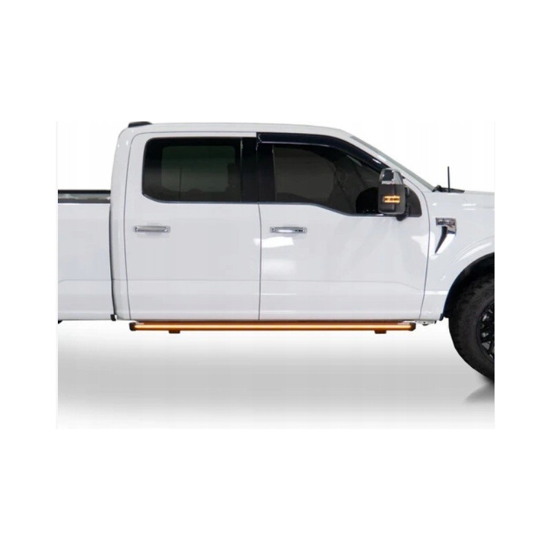 PRÓG PROGI ELEKTRYCZNE STOPNIE WYSUWANE KOMPLET Z LED FORD F-150 2015-2020