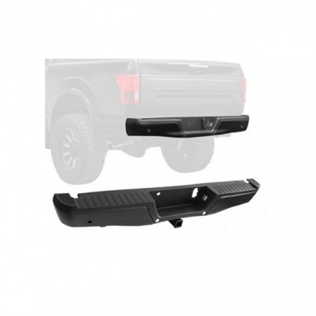 FORD F-150 2015-2020 ZDERZAK TYŁ HAK + OTWORY PDC CZARNY KOMPLETNY textura
