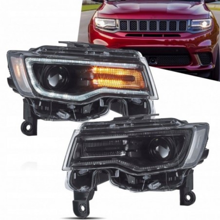 LAMPA LAMPY FULL LED DRL VLAND KOMPLET JEEP GRAND CHEROKEE WK2 2014-2021