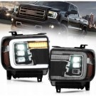 GMC SIERRA 1500 2500 3500 2014-2018 LAMPA LAMPY PRZEDNIE KOMPLET LED VLAND