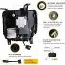 GMC SIERRA 1500 2500 3500 2014-2018 LAMPA LAMPY PRZEDNIE KOMPLET LED VLAND