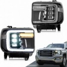 GMC SIERRA 1500 2500 3500 2014-2018 LAMPA LAMPY PRZEDNIE KOMPLET LED VLAND