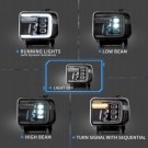 GMC SIERRA 1500 2500 3500 2014-2018 LAMPA LAMPY PRZEDNIE KOMPLET LED VLAND