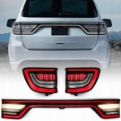 DODGE DURANGO 2014-2025 LAMPA LAMPY TYLNE BLENDA KLAPY KOMPLET BIAŁE TUNING