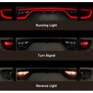 DODGE DURANGO 2014-2025 LAMPA LAMPY TYLNE BLENDA KLAPY KOMPLET BIAŁE TUNING