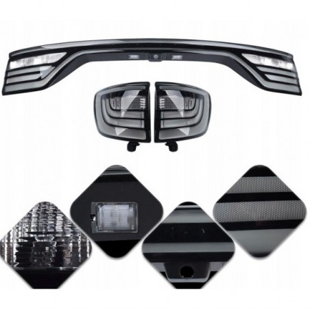 DODGE DURANGO 2014-2025 LAMPA LAMPY TYLNE BLENDA KLAPY KOMPLET BIAŁE TUNING
