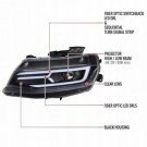 CHEVROLET CAMARO 2016-2018 LAMPA LAMPY PRZEDNIE H9 + LED KOMPLET CZARNE