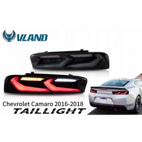 CHEVROLET CAMARO 2016- LAMPA LAMPY TYŁ LED KPL VLAND DYMIONE +WSTECZNY 6PIN