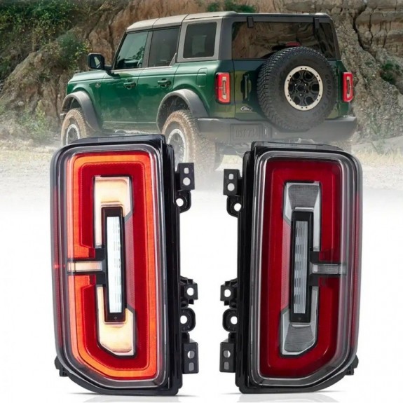 FORD BRONCO 2021-2024 LAMPA LAMPY TYLNE FULL LED VLAND LEWA + PRAWA KOMPLET