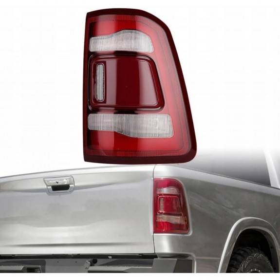 DODGE RAM 1500 2019-24 LAMPA TYŁ PRAWA LED Z CZERWONY POD BSM MARTWE POLE